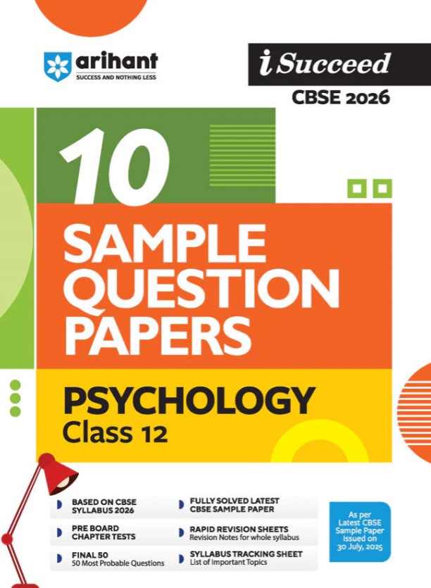 Arihant i-Succeed CBSE 2026 – Psychology Class 12 | English Medium